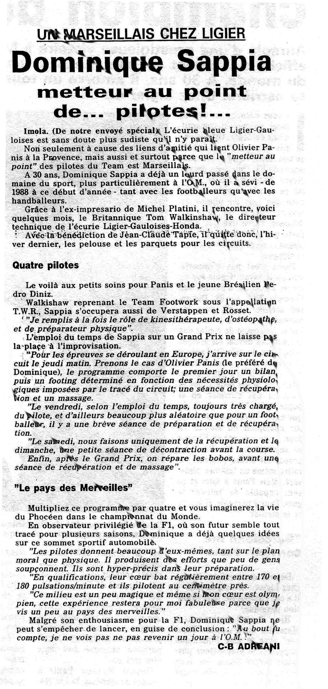 Un Marseillais chez Ligier